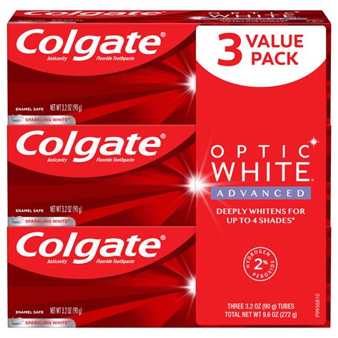 Teeth whitening toothpaste .